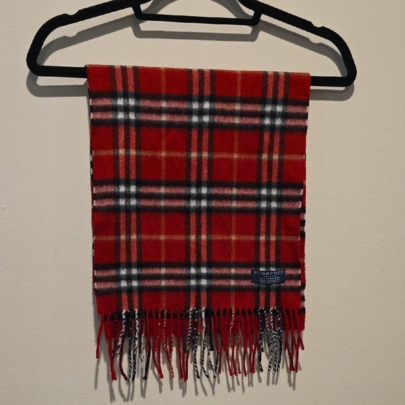 Burberry Accessories - Burberry Classic Red and Black Checkered Scarf